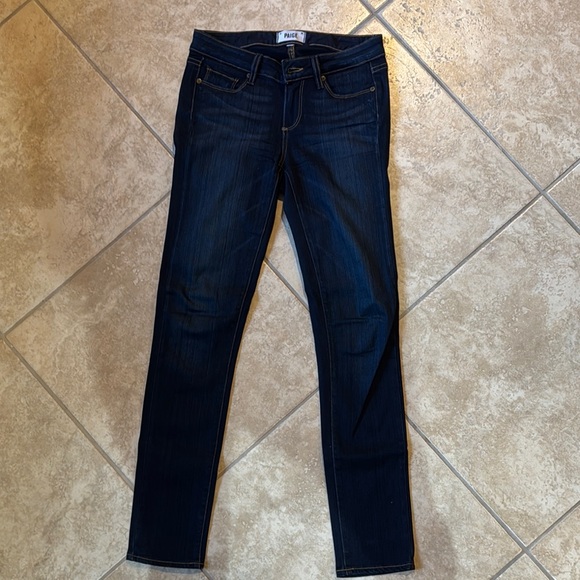 PAIGE Skyline Skinny Jean Dark Sz 26 - Picture 1 of 6